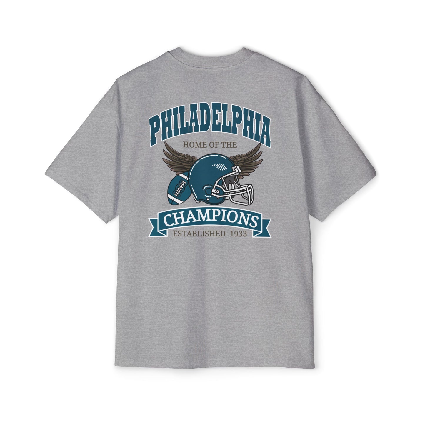 Football Champions Philadelphia Men's Heavy Oversized T-Shirt