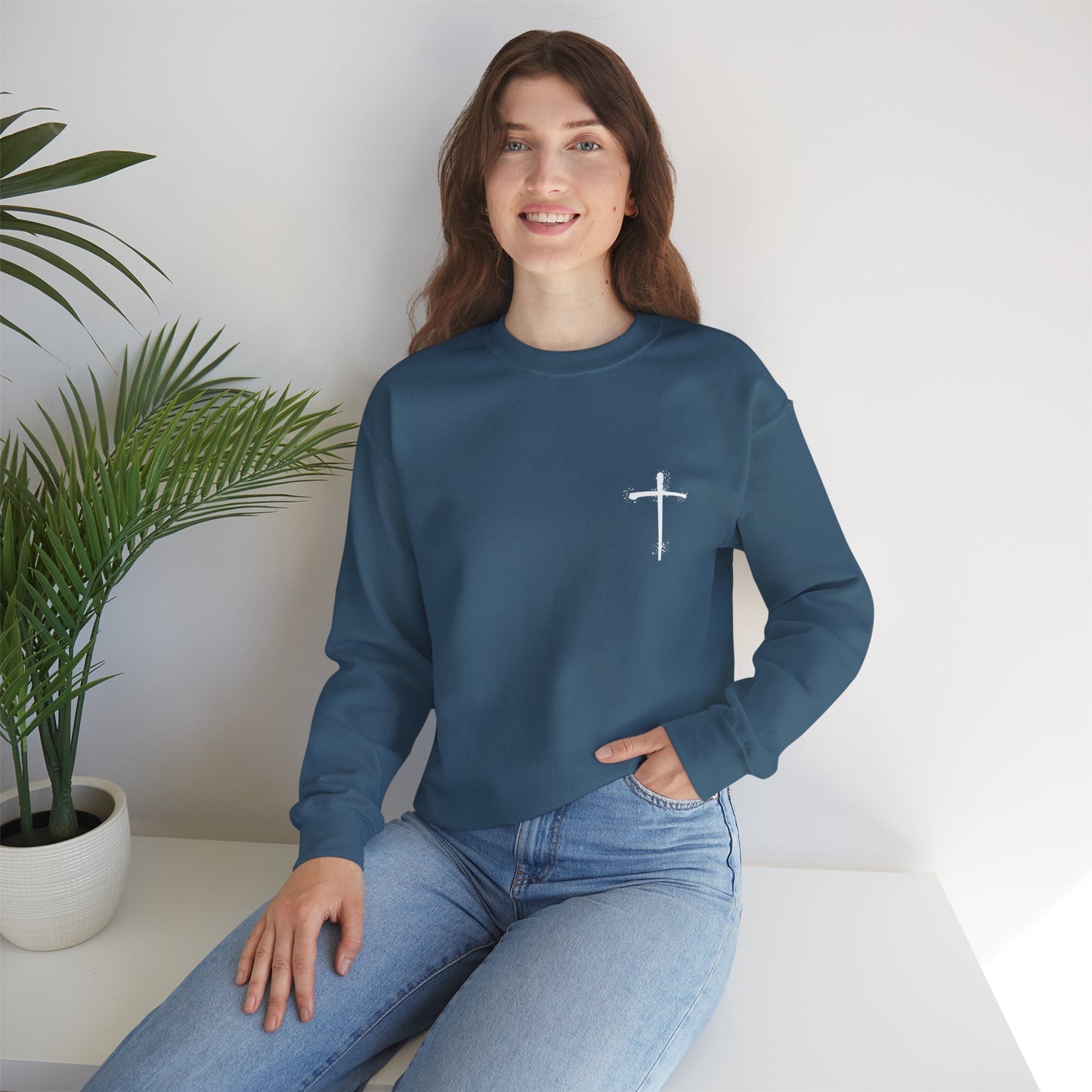 Have Faith | Lo, I'm With You | Inspirational | Sweatshirt (Back & Front Print)