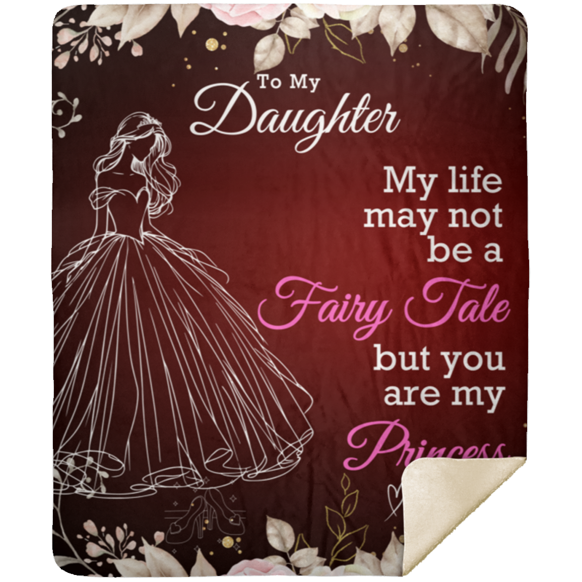 To My Daughter | My Princess | Blanket | Red