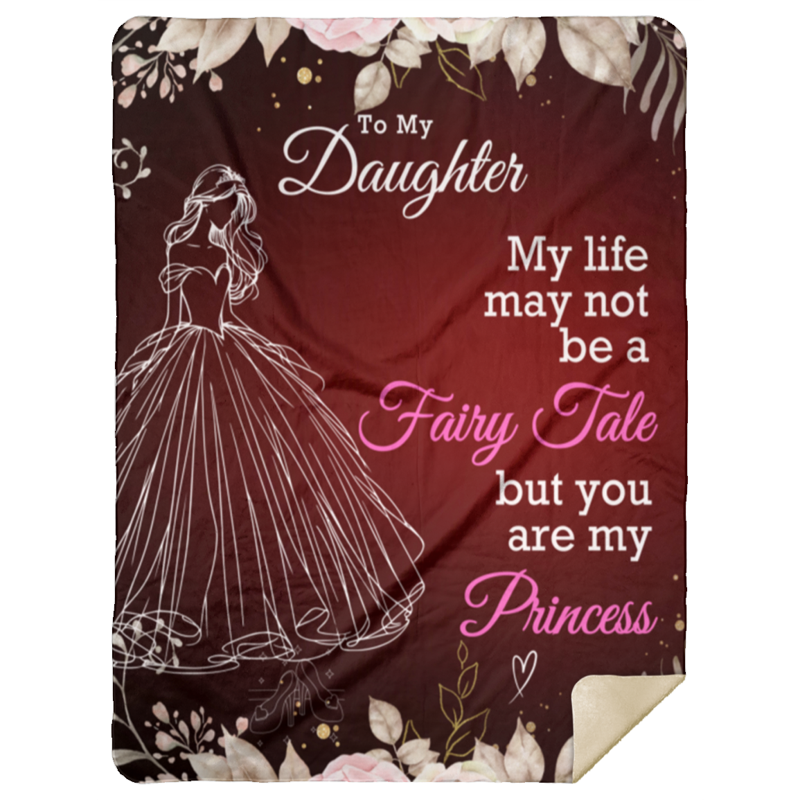 To My Daughter | My Princess | Blanket | Red