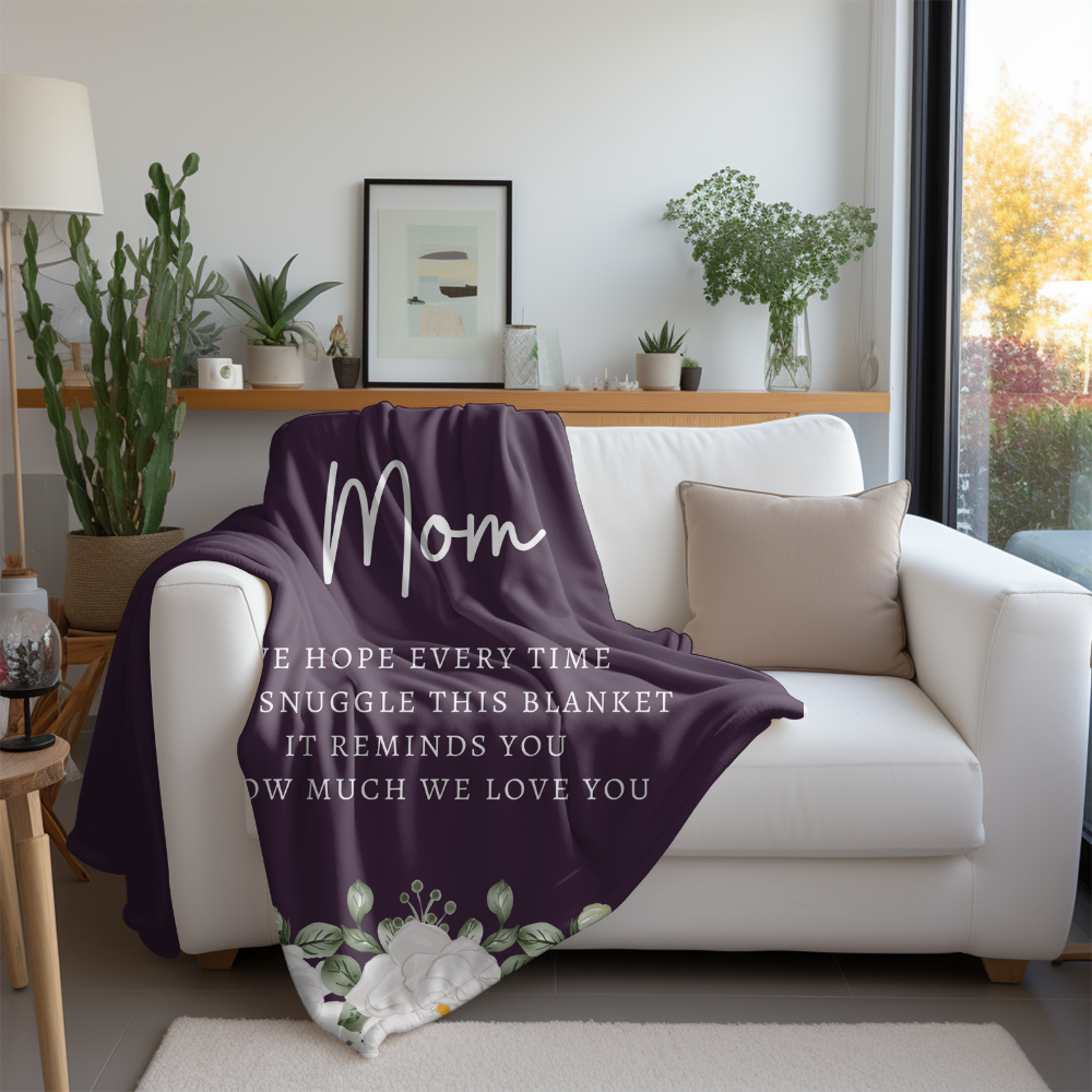 Mom Purple Flower | Blanket