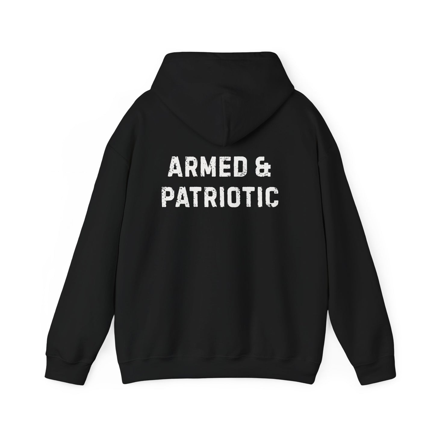 Glowing Heart | American Flag | Armed & Patriotic | Hoodie