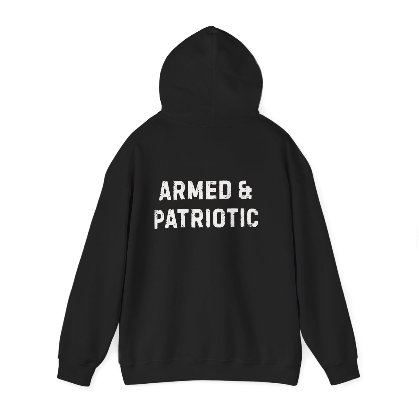 Glowing Heart | American Flag | Armed & Patriotic | Hoodie