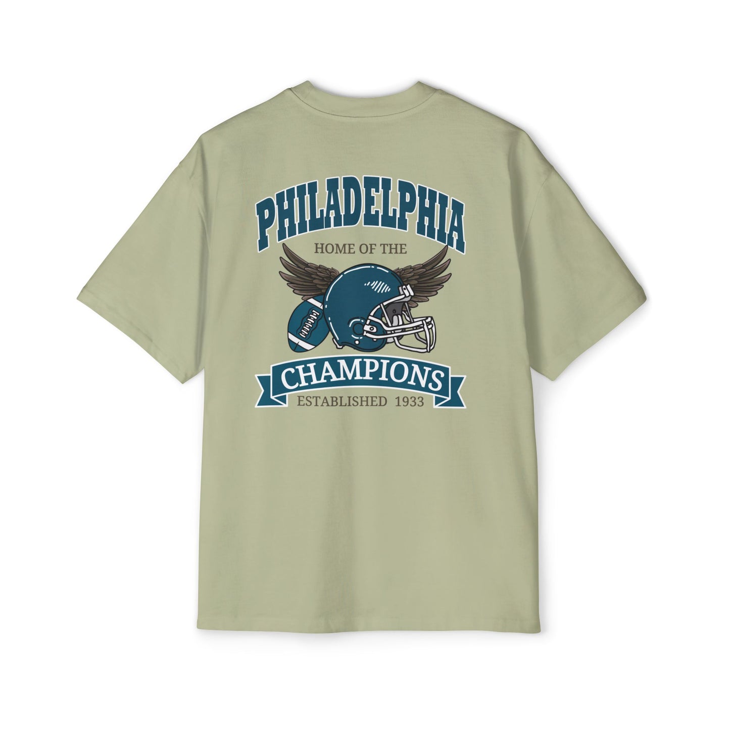 Football Champions Philadelphia Men's Heavy Oversized T-Shirt