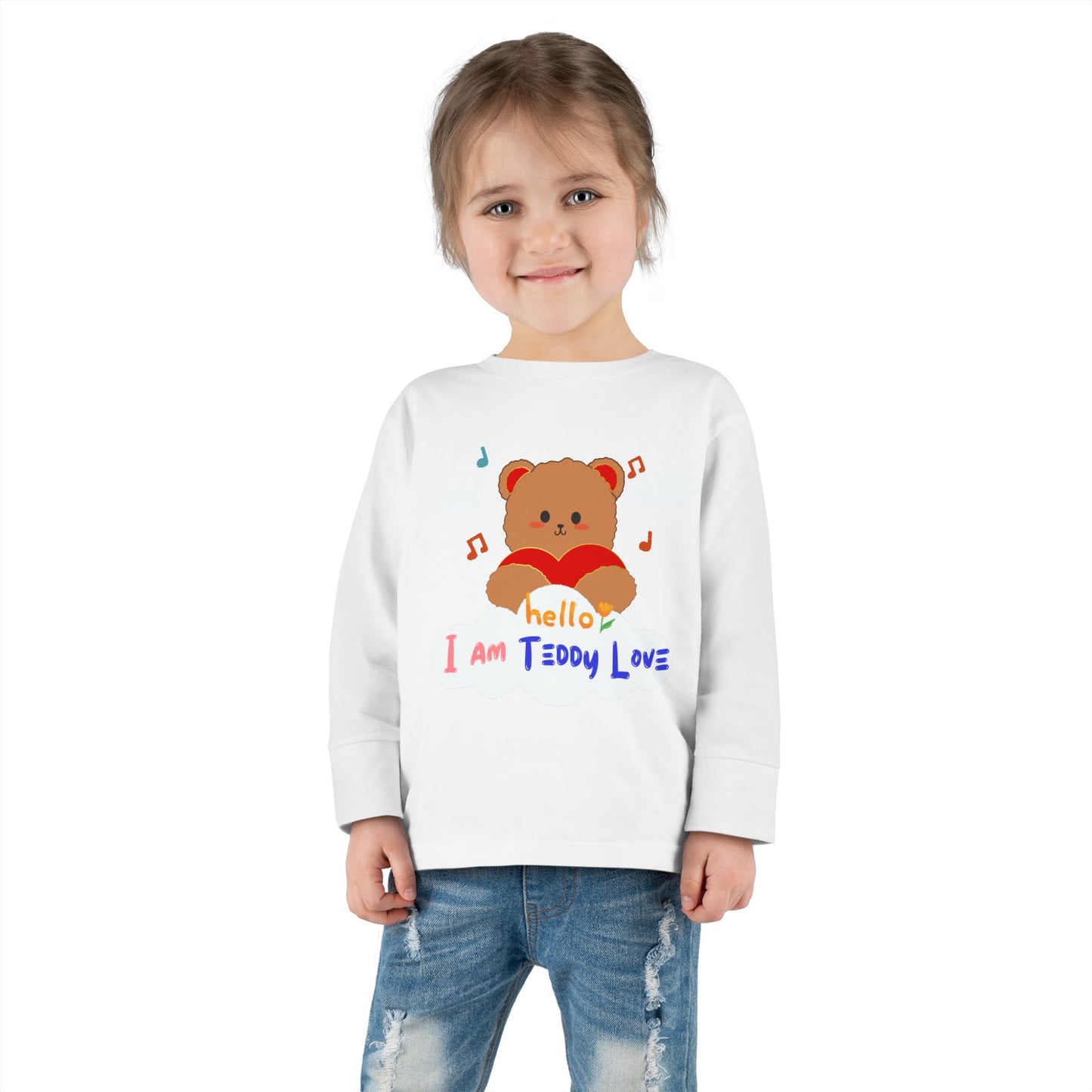 Tee - I am Teddy Love -Toddler Long Sleeve Tee