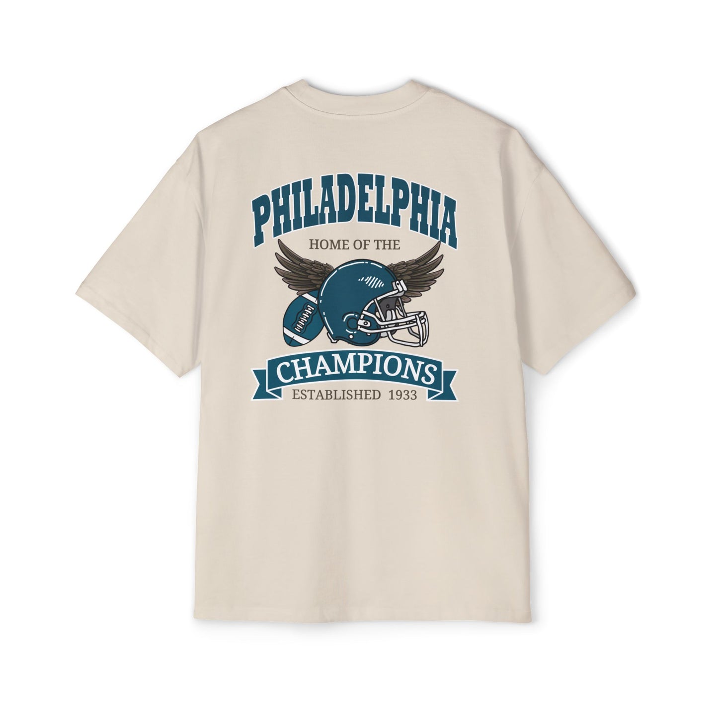 Football Champions Philadelphia Men's Heavy Oversized T-Shirt