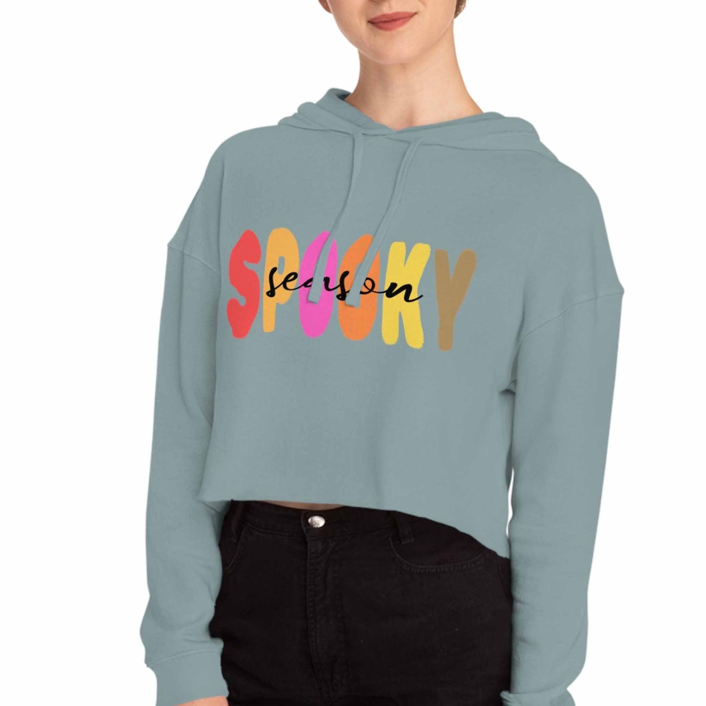 Halloween - Spooky Season - Cropped Hoodie Sweatshirt