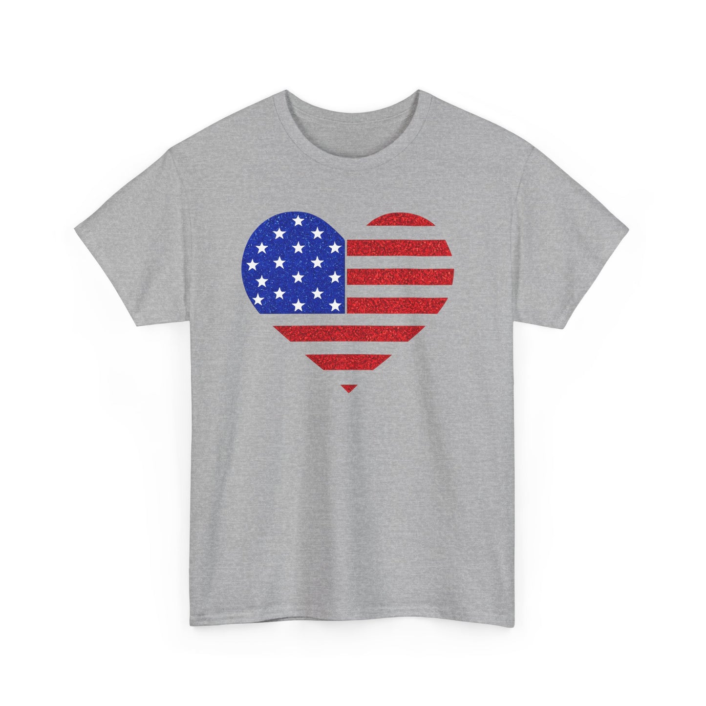 4th of July | T-Shirt | American Flag Heart |