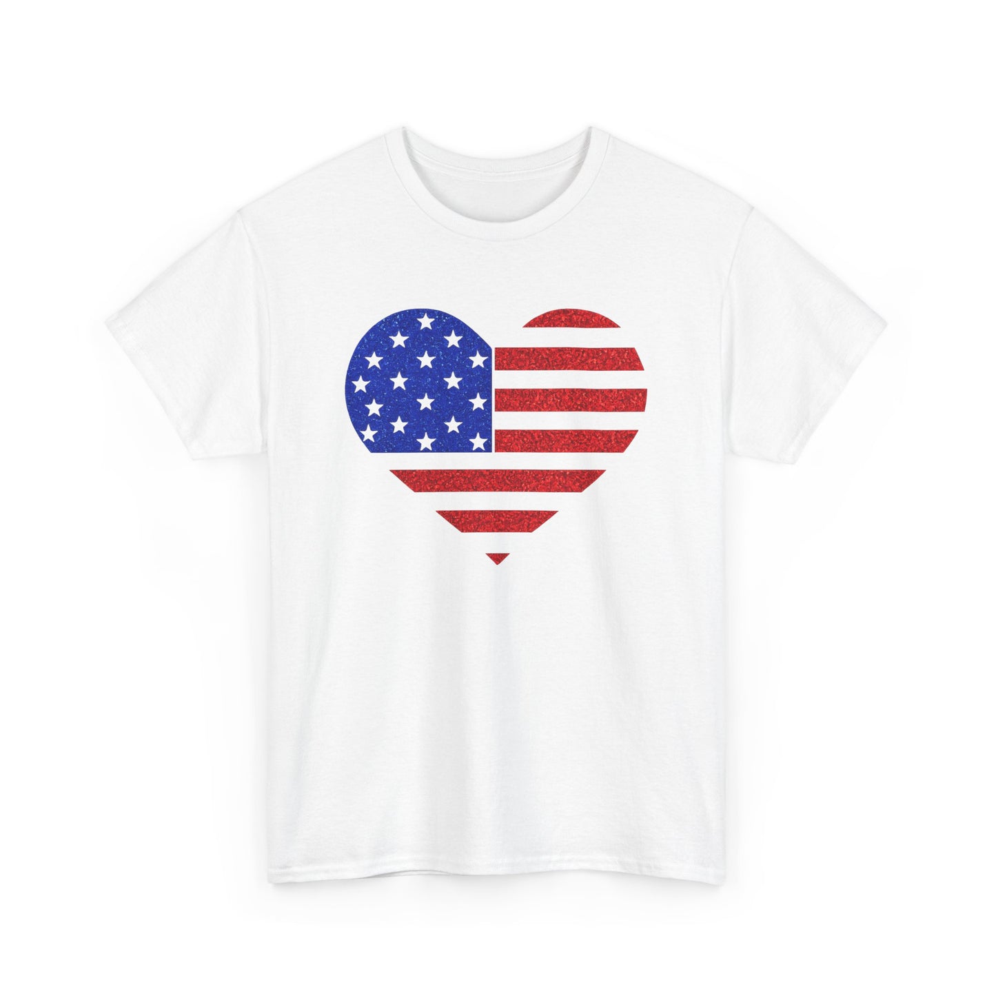 4th of July | T-Shirt | American Flag Heart |