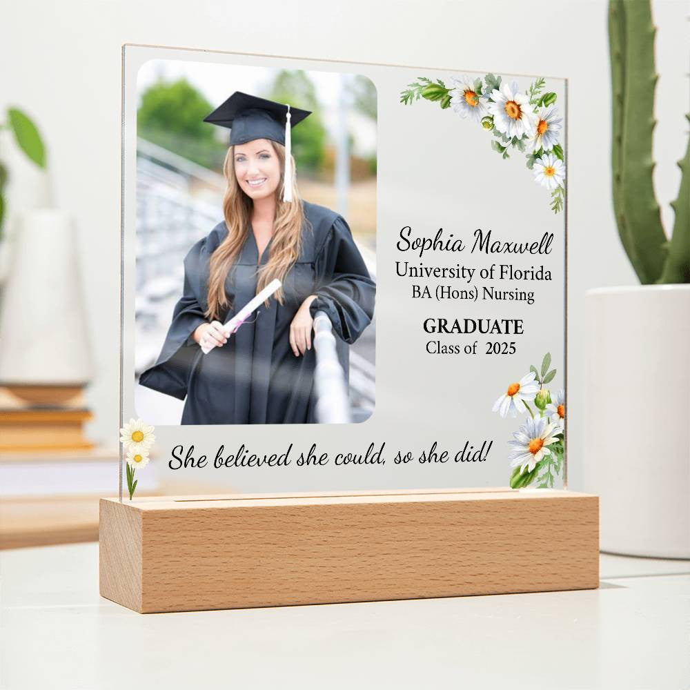 Personalized Graduation Gift | Daughter | Acrylic Square Plaque