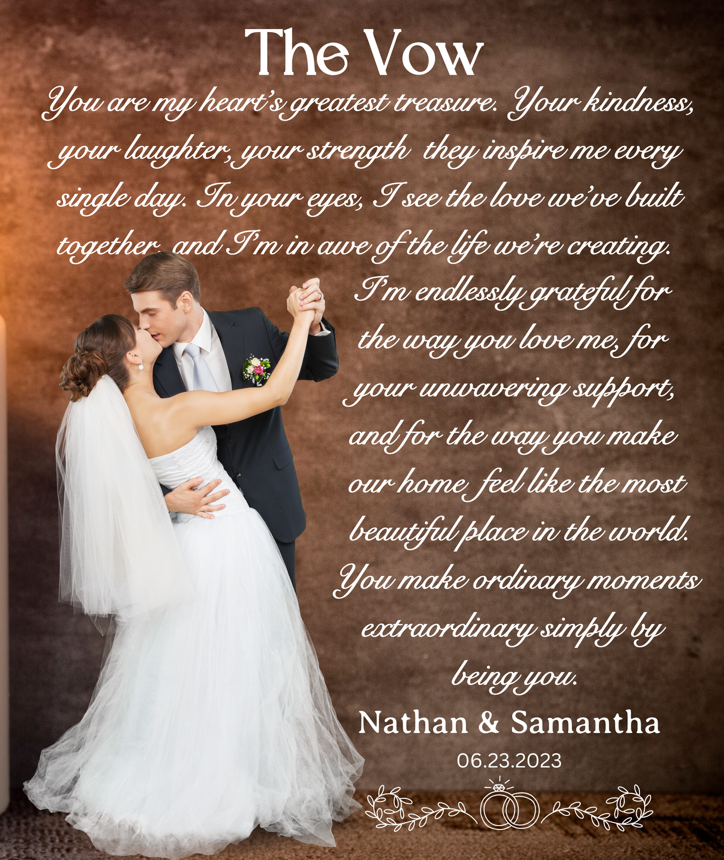 Personalized Gift | The Vow | Anniversary Blanket- 50x60