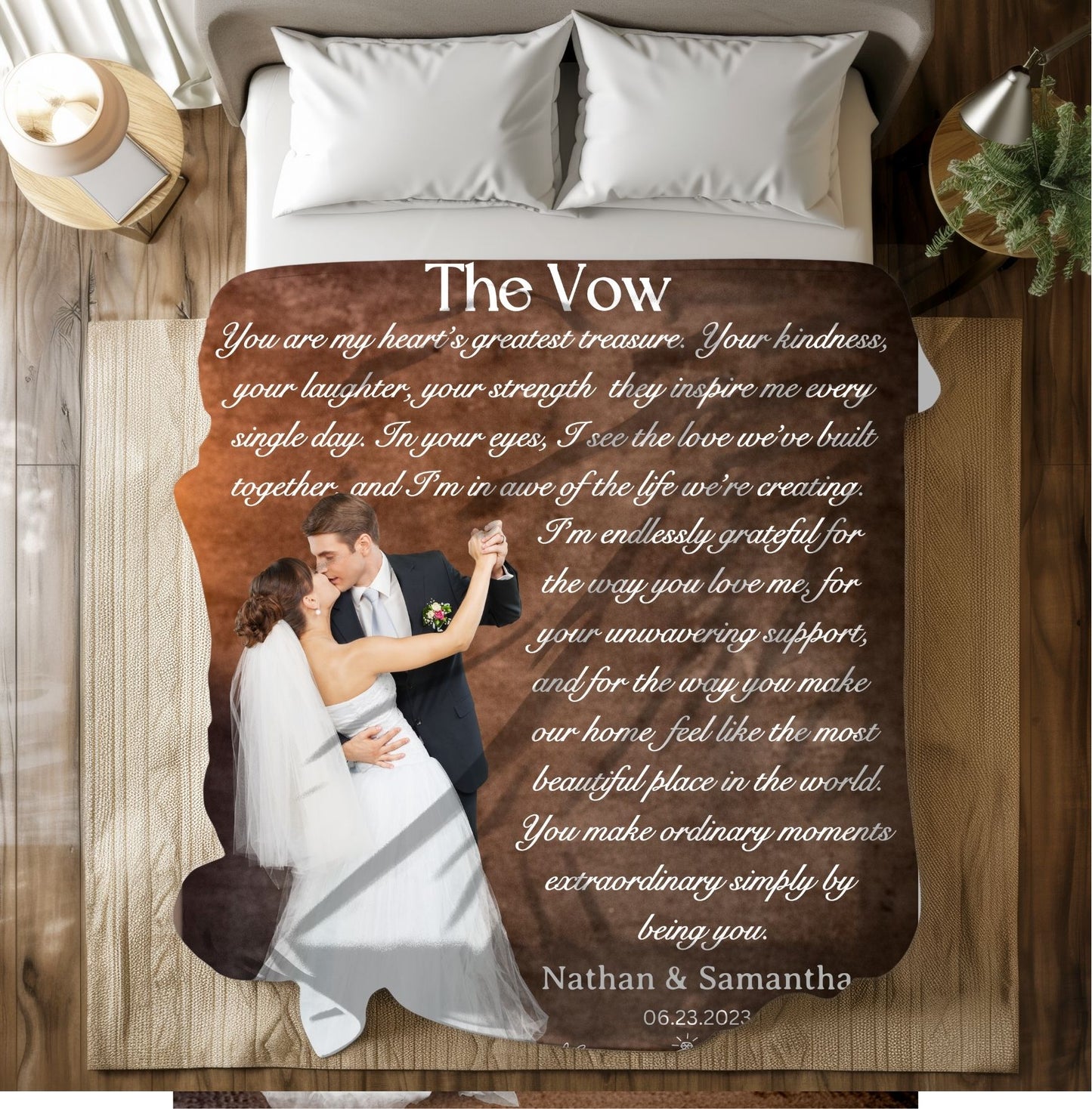 Personalized Gift | The Vow | Anniversary Blanket- 50x60