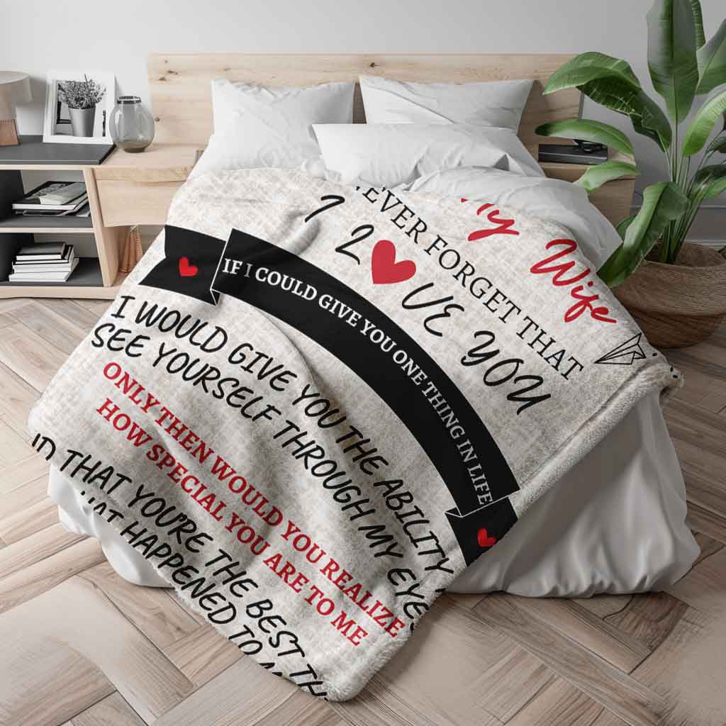 To My Wife | Blanket | With Matching Pillow