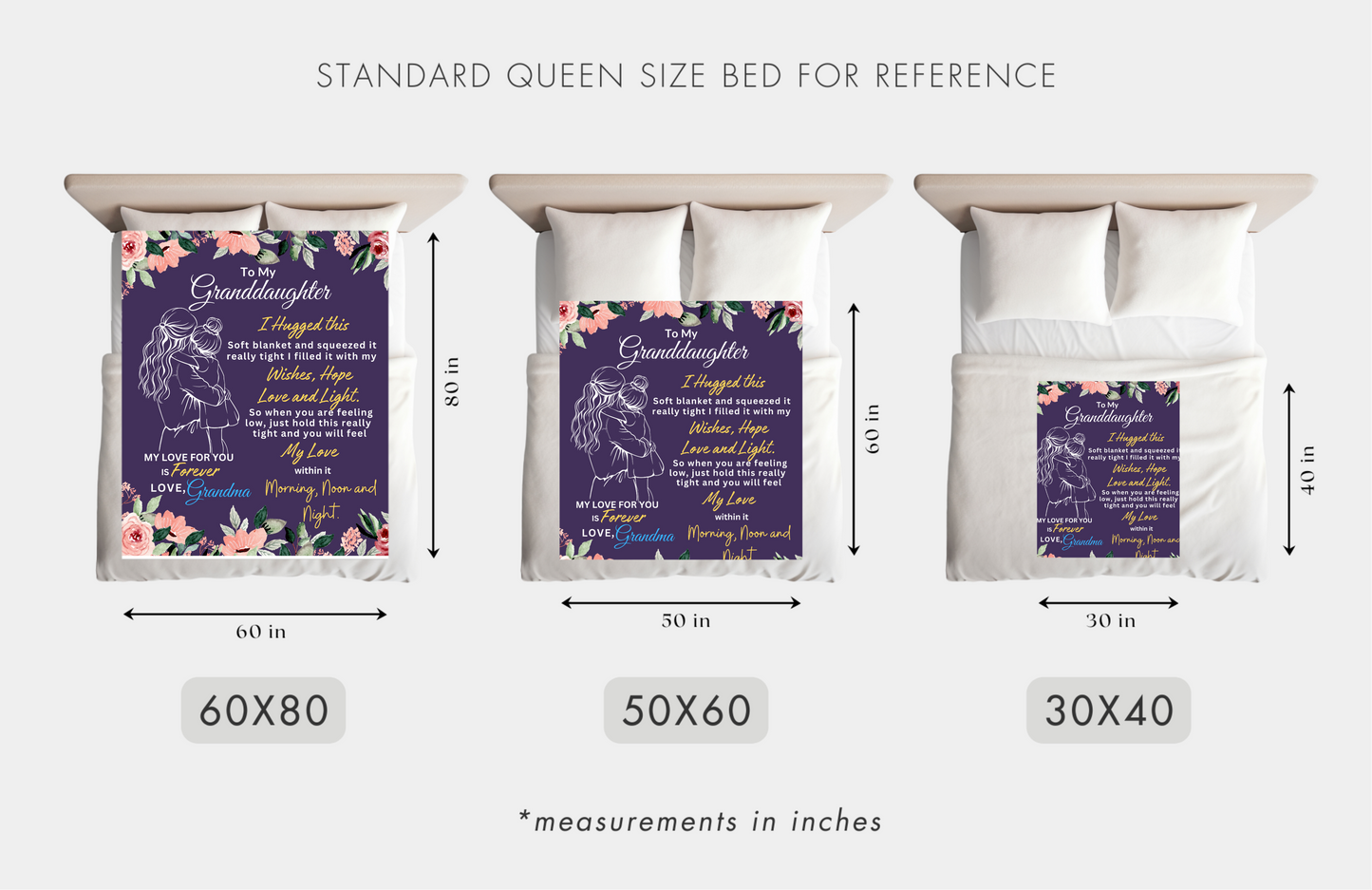 To My Granddaughter | Blanket | Purple