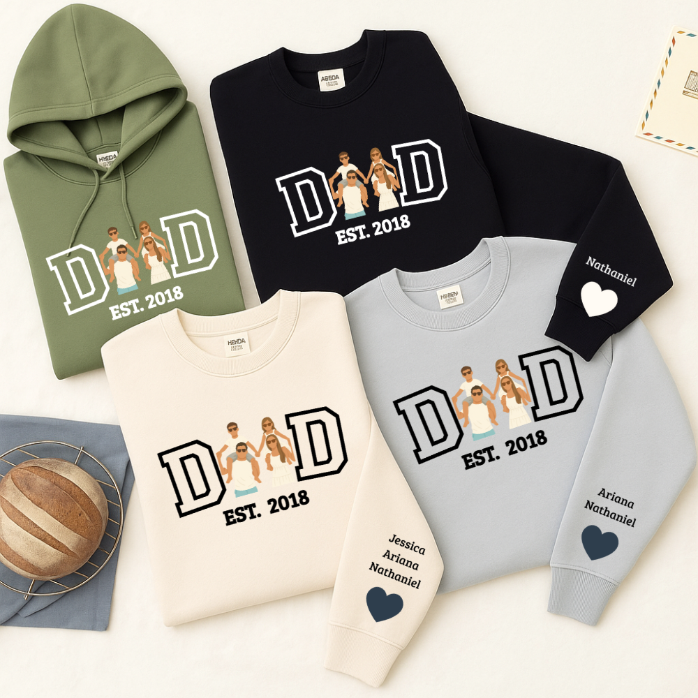 💞Custom Dad Portrait Sweatshirt | Father's Day Gift💞