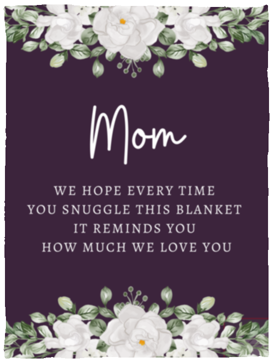 Mom Purple Flower | Blanket