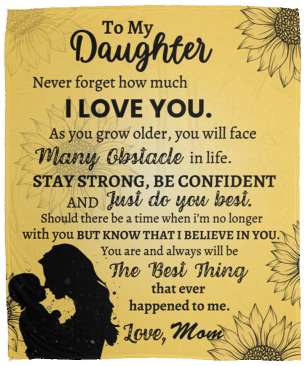 To My Daughter | Personalized Blanket