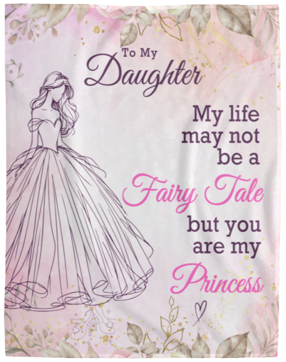 To My Daughter Princess | Blanket | Pink