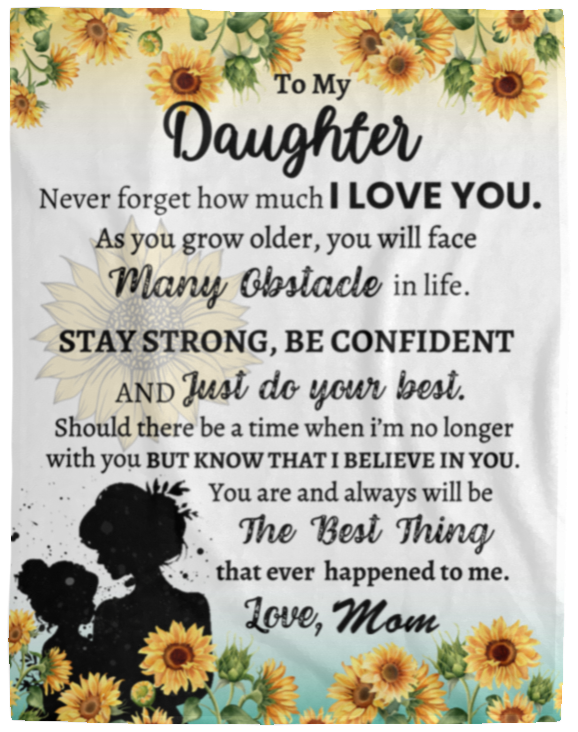 To My Daughter | Personalized Blanket
