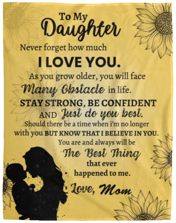 To My Daughter | Personalized Blanket