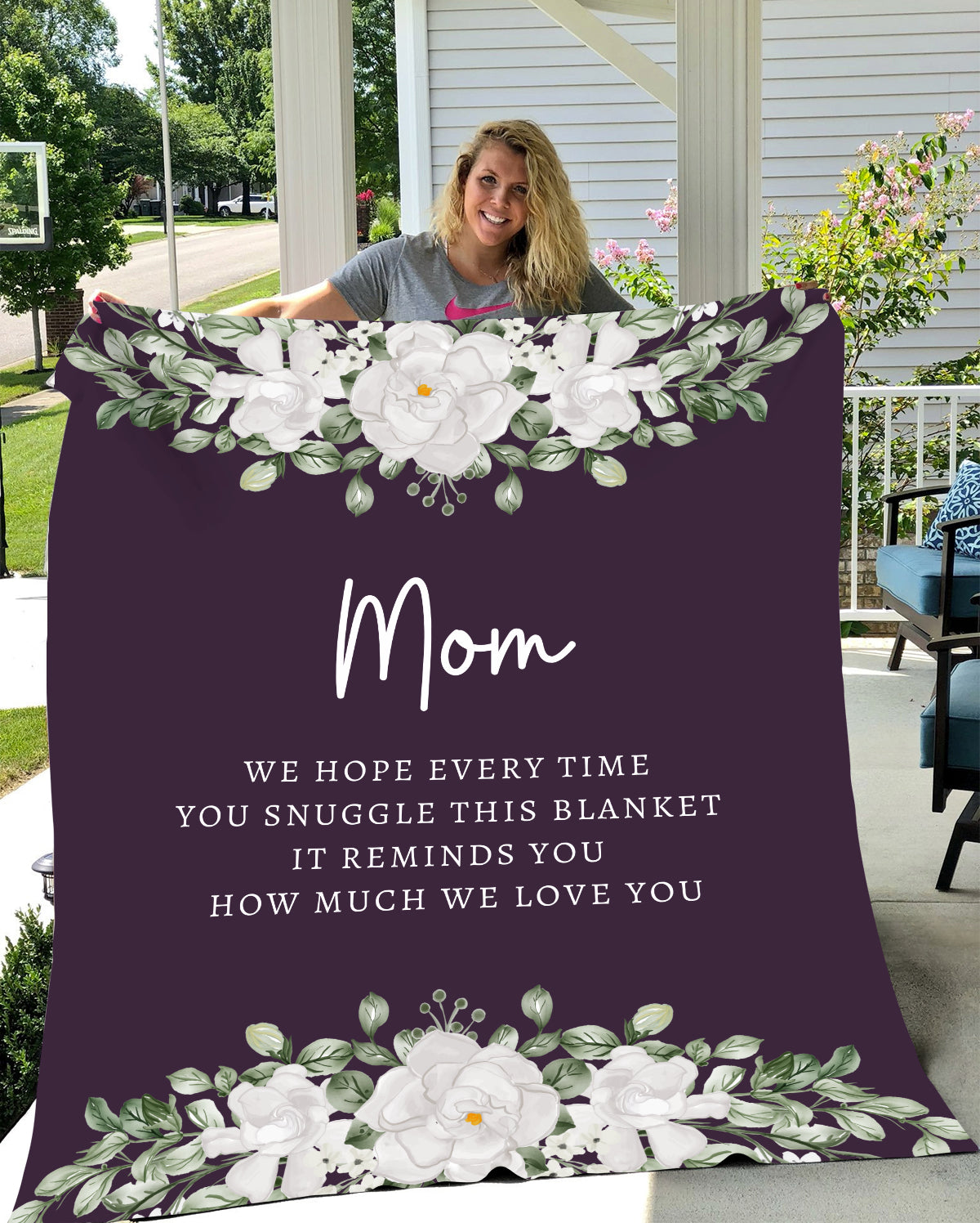 Mom Purple Flower | Blanket