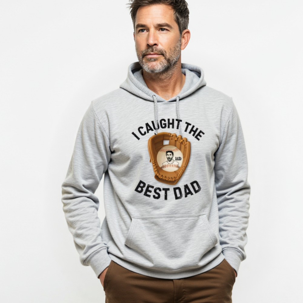 I Caught The Best Dad | Personalized Dad's Photo | Father's Day | Hoodie