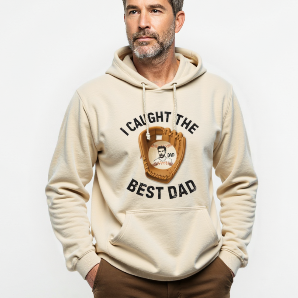 I Caught The Best Dad | Personalized Dad's Photo | Father's Day | Hoodie