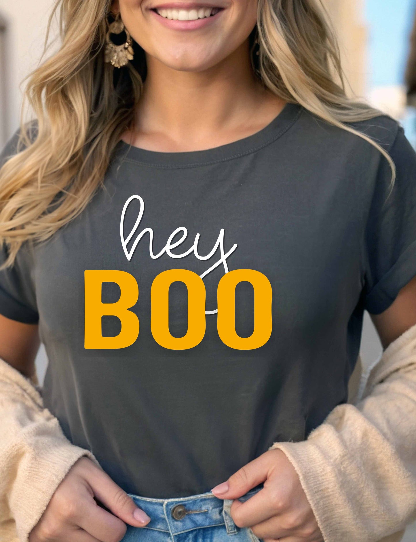 Halloween Hey Boo Tee