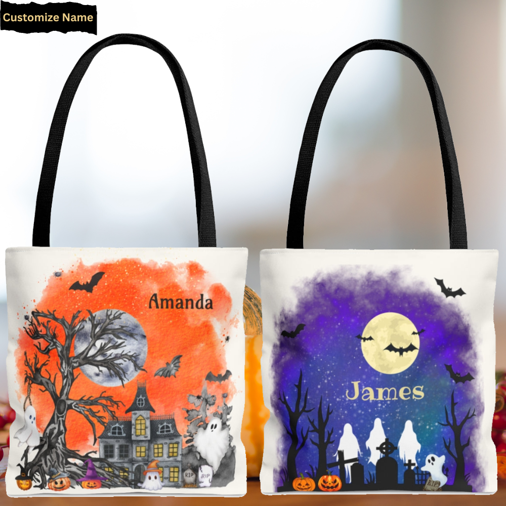 Halloween | Personalized Name | Tote Bag