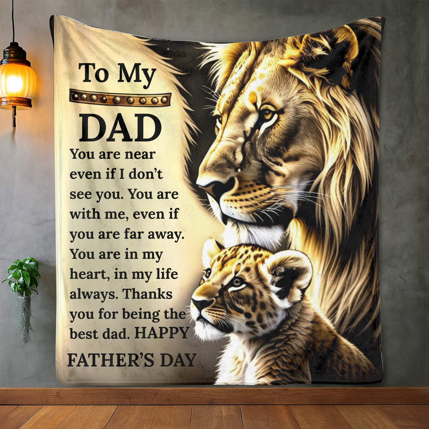 To My Dad | Thanks for Being the Best Dad | Blanket
