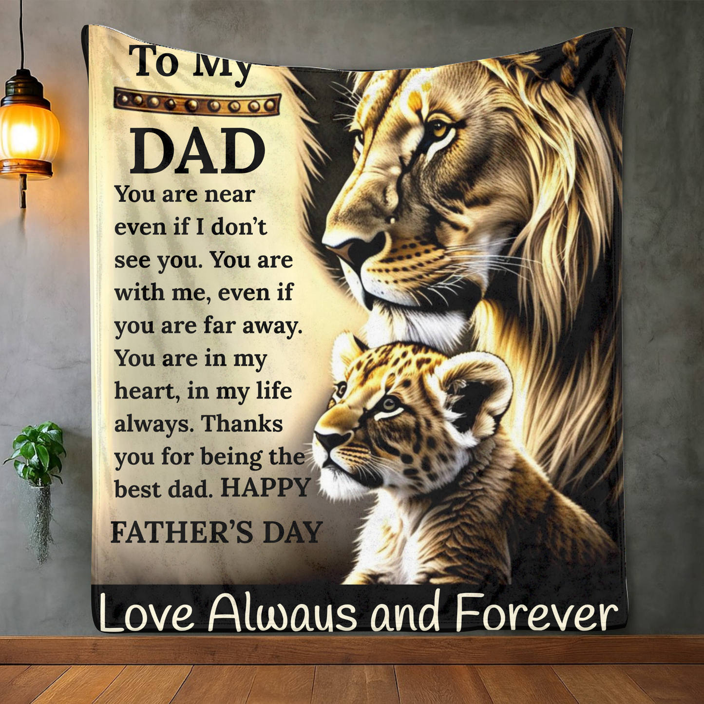 To My Dad | Thanks for Being the Best Dad | Blanket