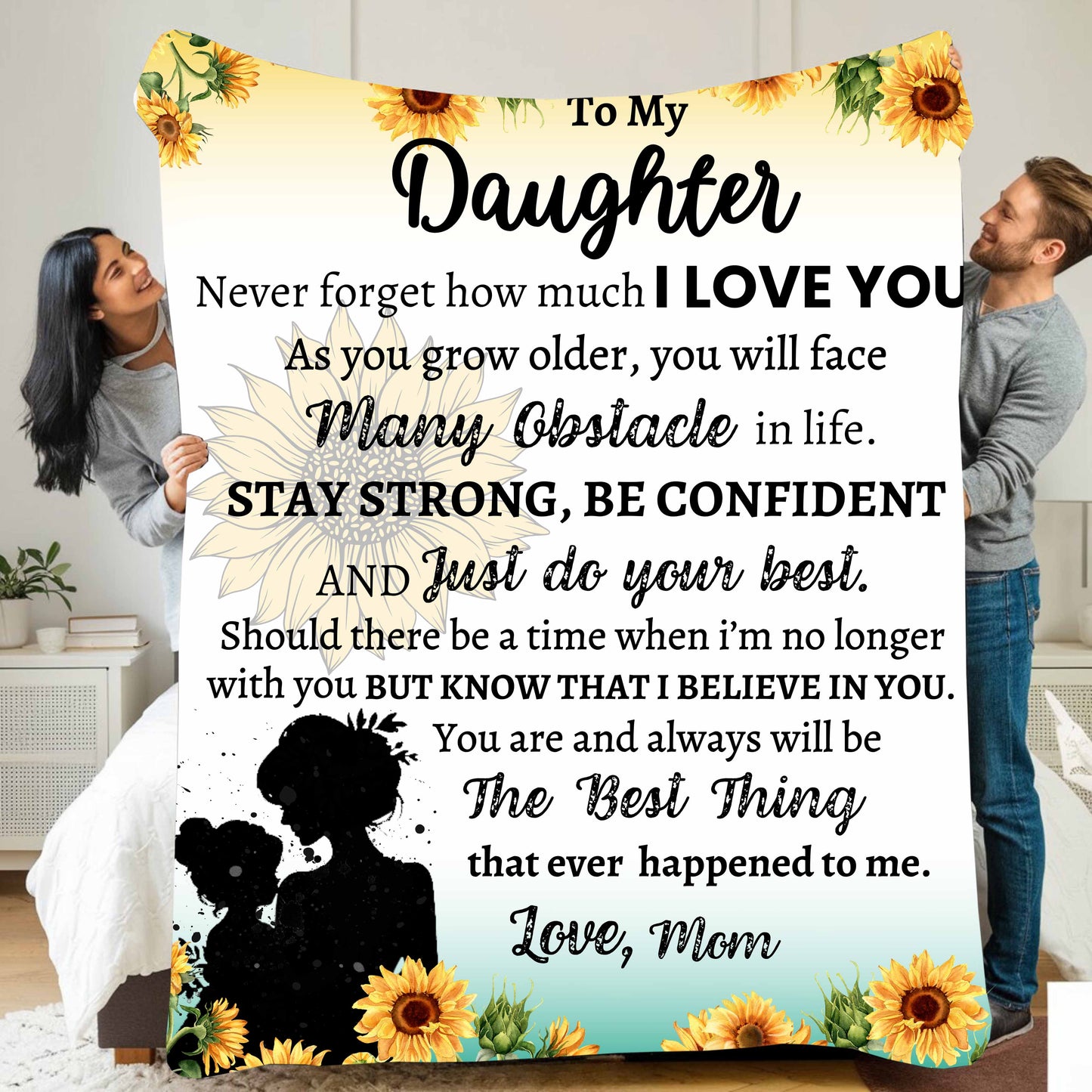 To My Daughter | Personalized Blanket
