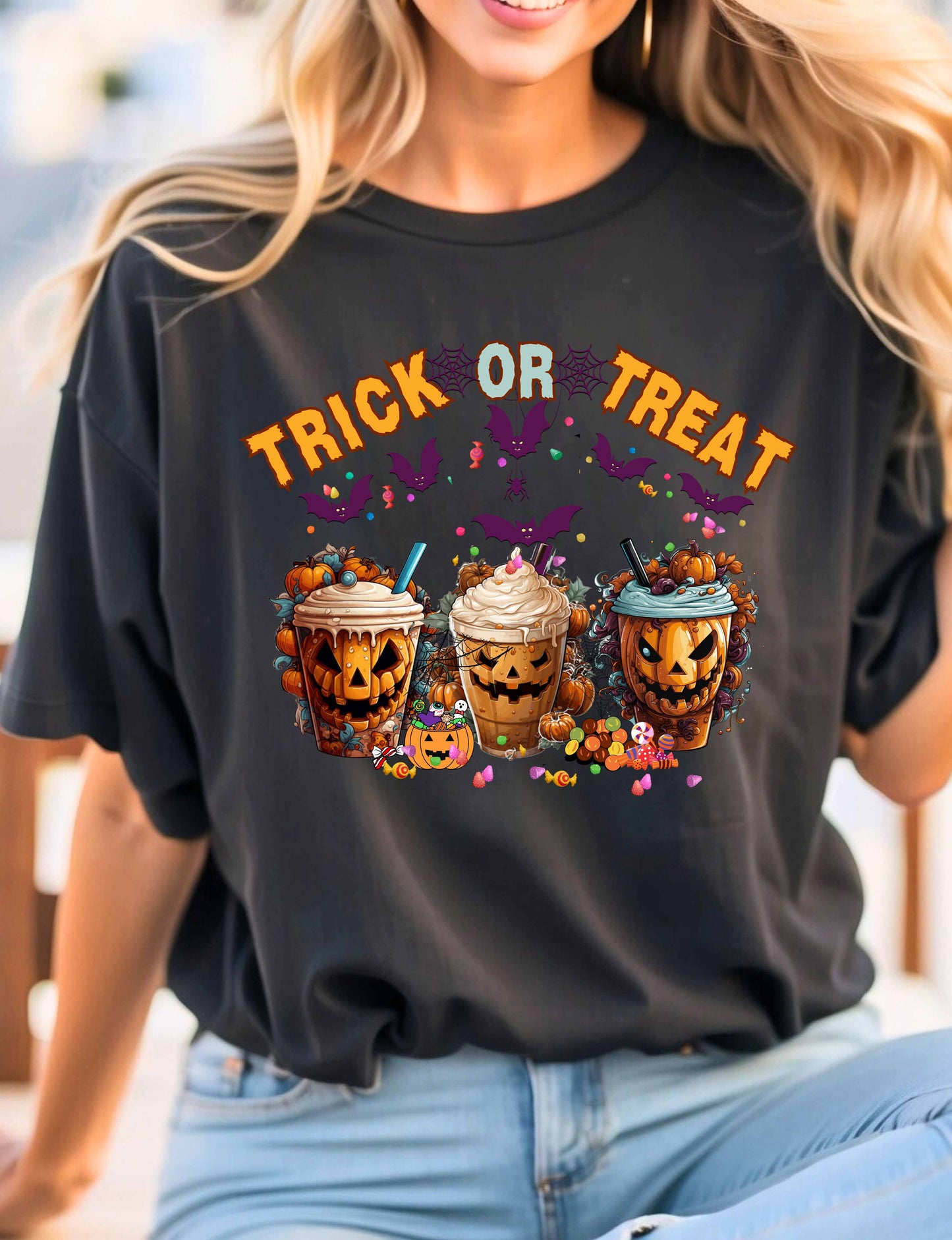 Halloween - Trick or Treat Latte Tee