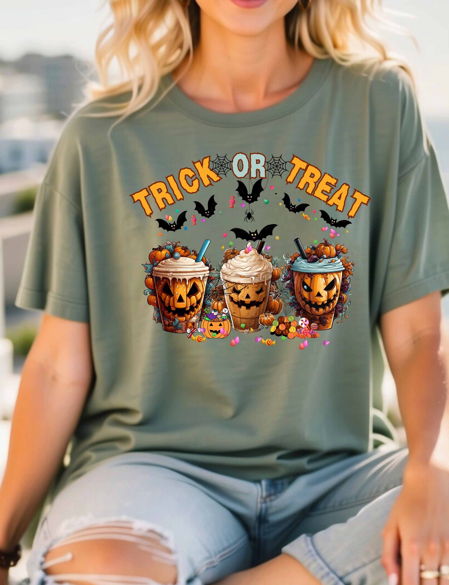 Halloween - Trick or Treat Latte Tee