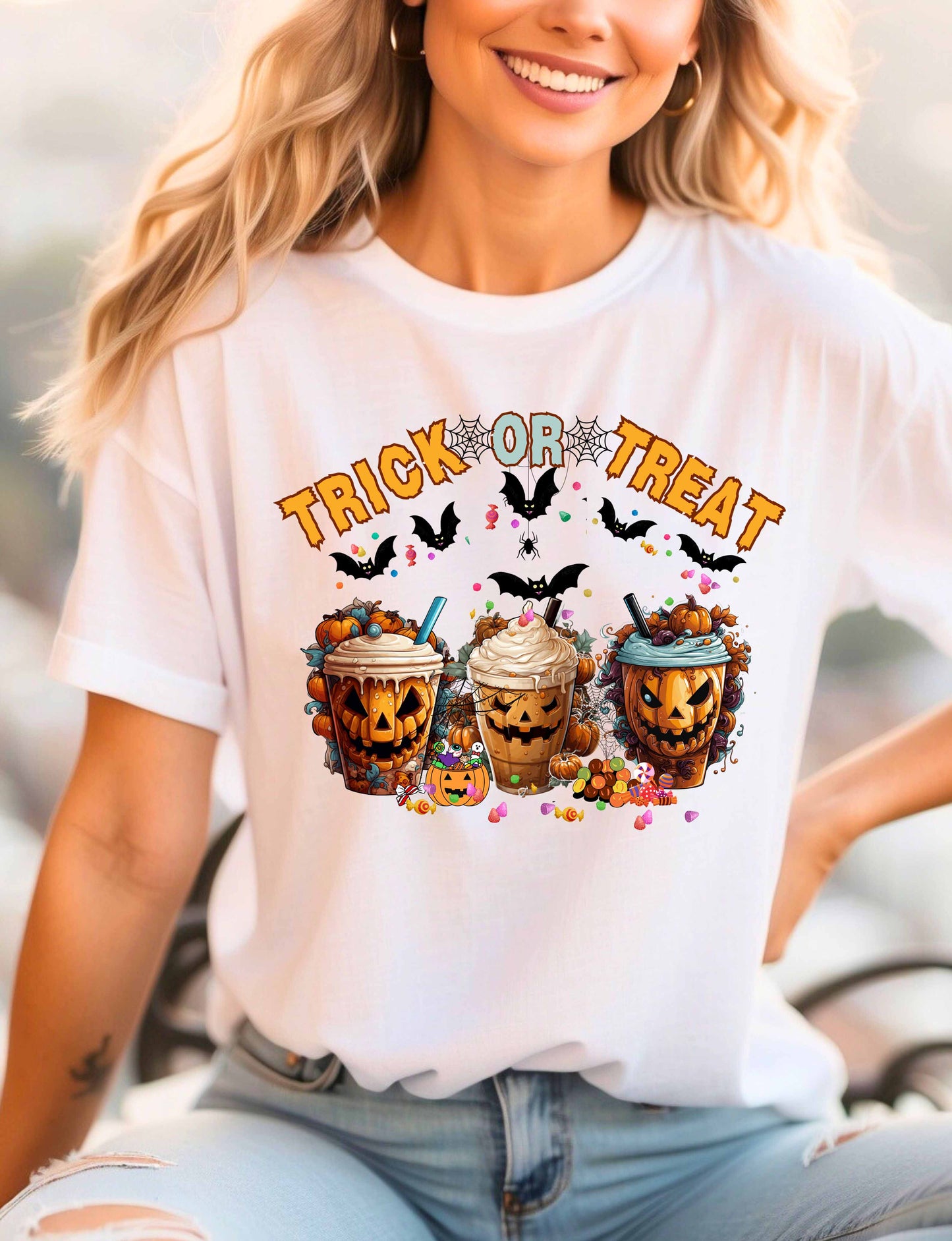 Halloween - Trick or Treat Latte Tee