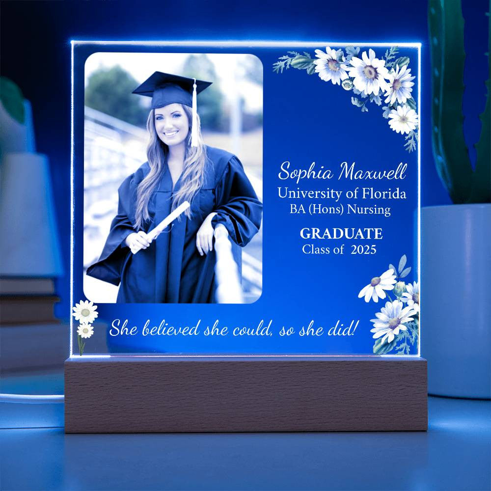 Personalized Graduation Gift | Daughter | Acrylic Square Plaque