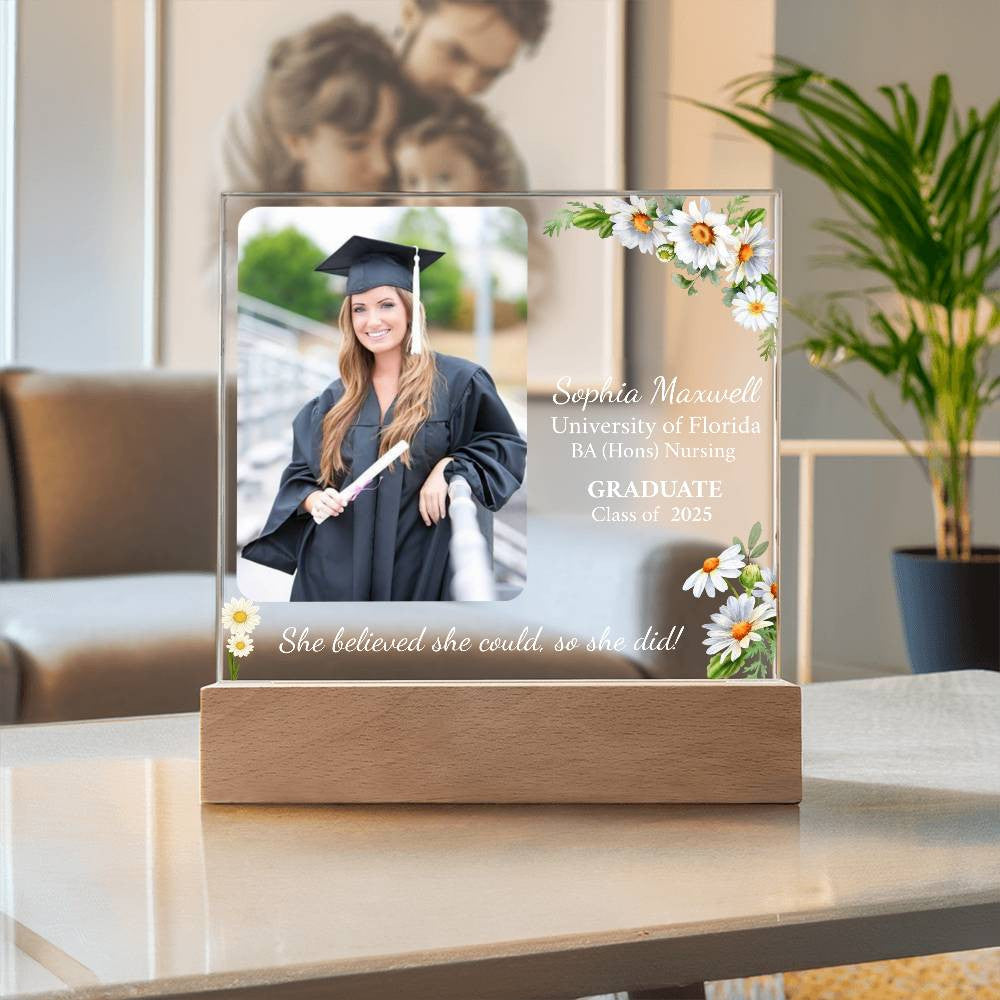 Personalized Graduation Gift | Daughter | Acrylic Square Plaque