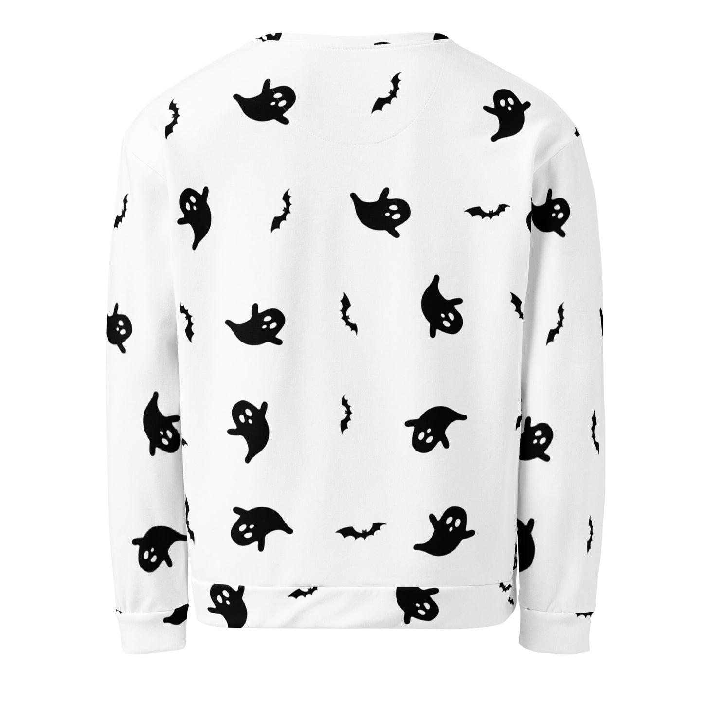 Halloween - Ghost with Moon Allover print - Unisex Sweatshirt