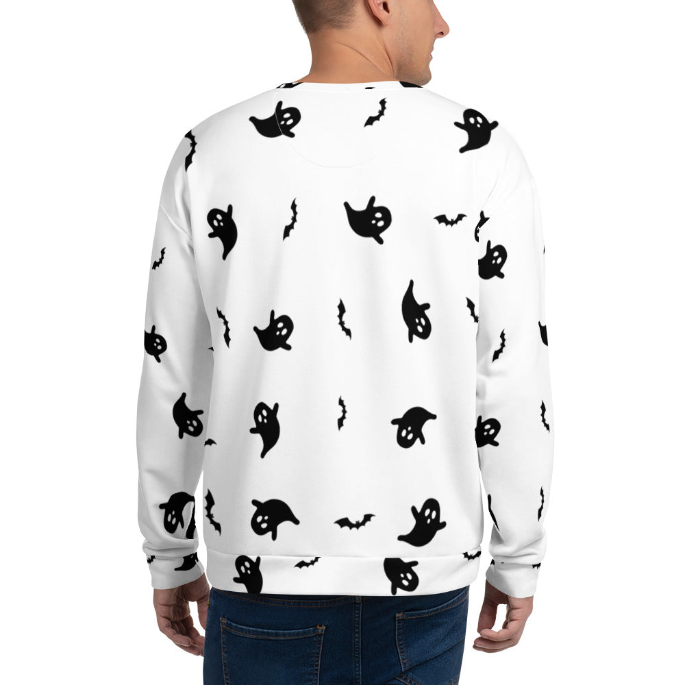 Halloween | Ghost Print | Unisex Sweatshirt