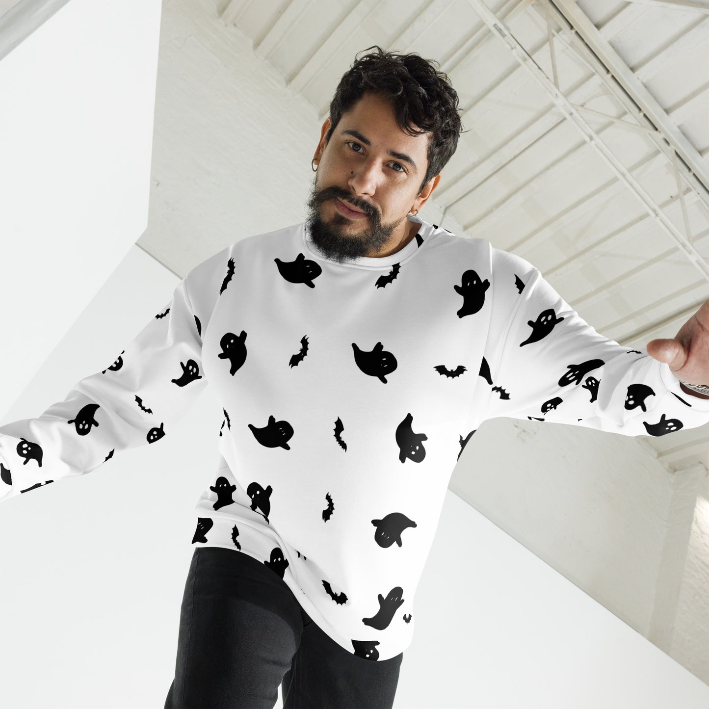 Halloween | Ghost Print | Unisex Sweatshirt