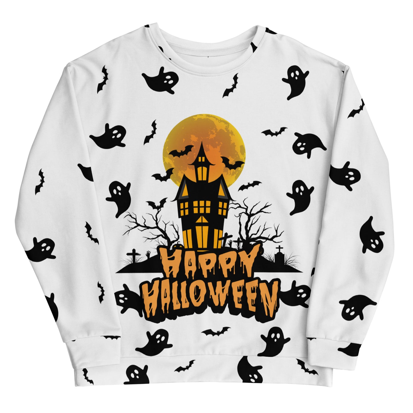 Halloween - Ghost All-Over Print Unisex Sweatshirt