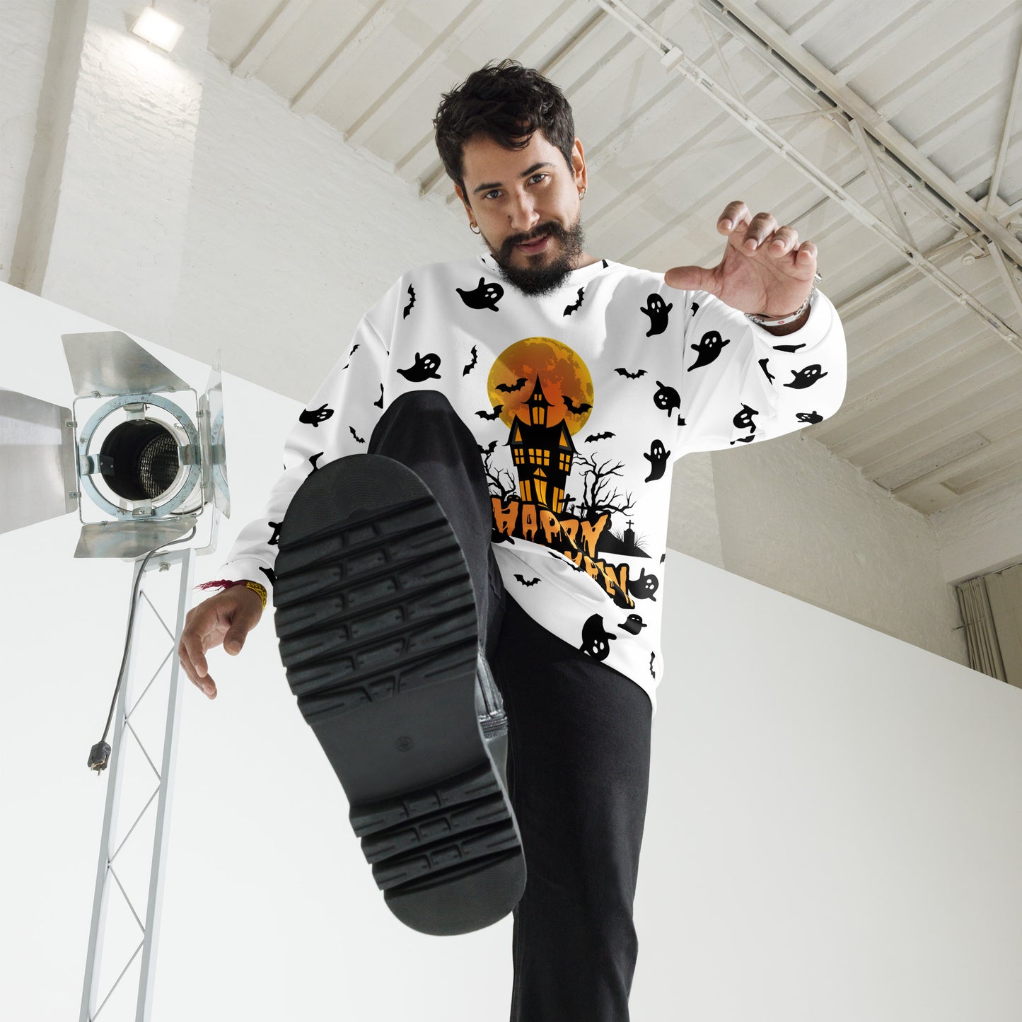 Halloween - Ghost All-Over Print Unisex Sweatshirt