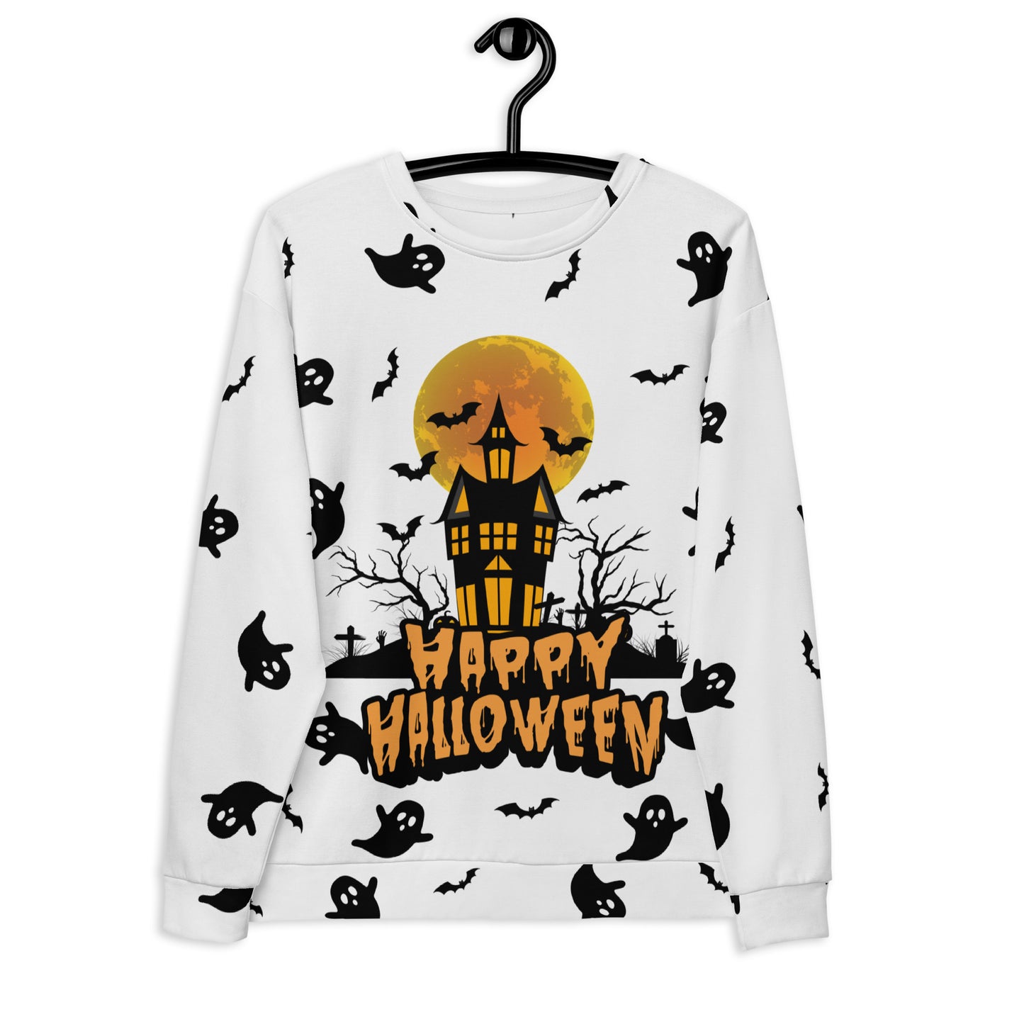 Halloween - Ghost All-Over Print Unisex Sweatshirt
