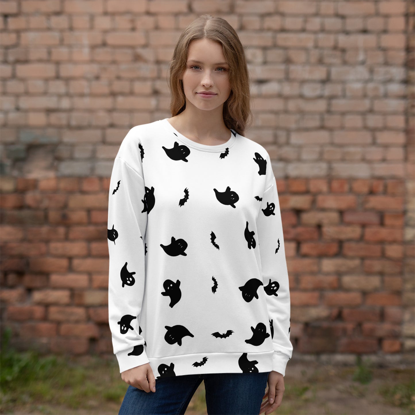 Halloween | Ghost Print | Unisex Sweatshirt