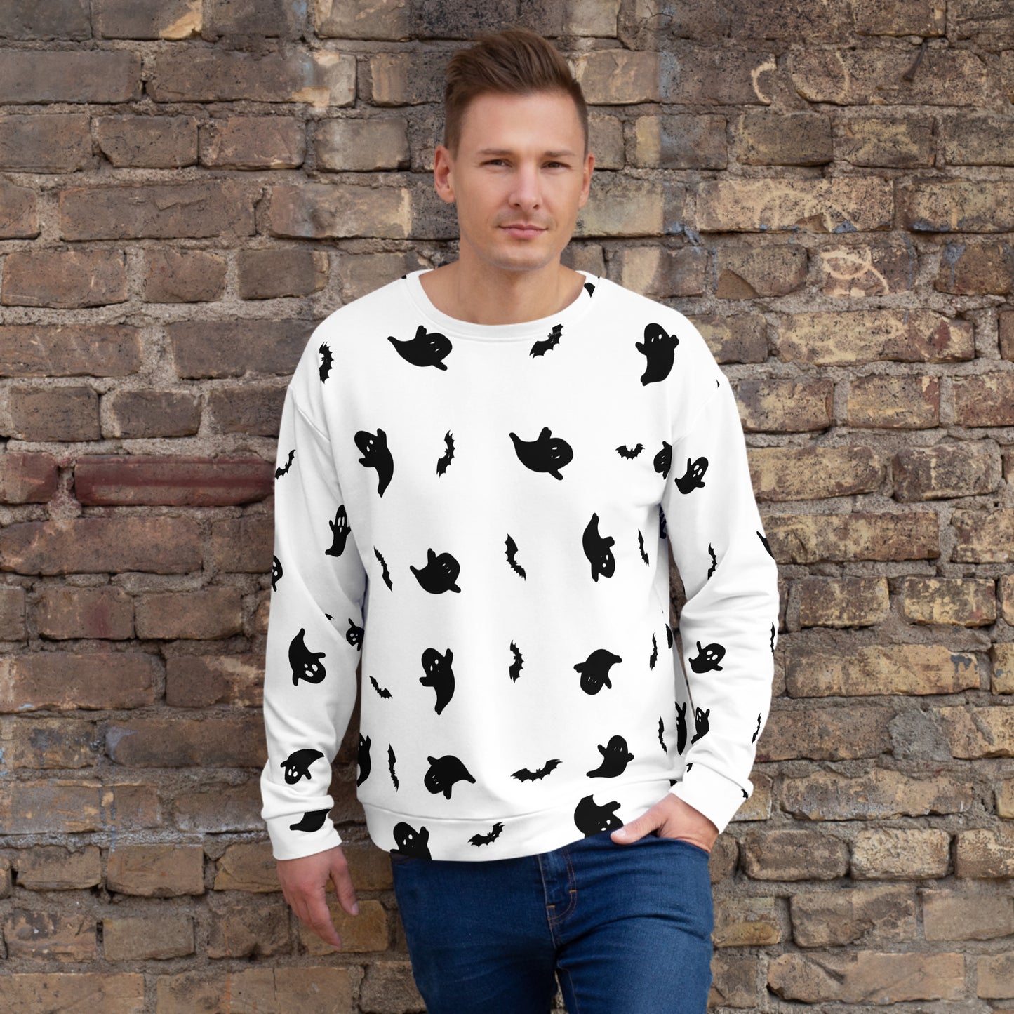 Halloween | Ghost Print | Unisex Sweatshirt