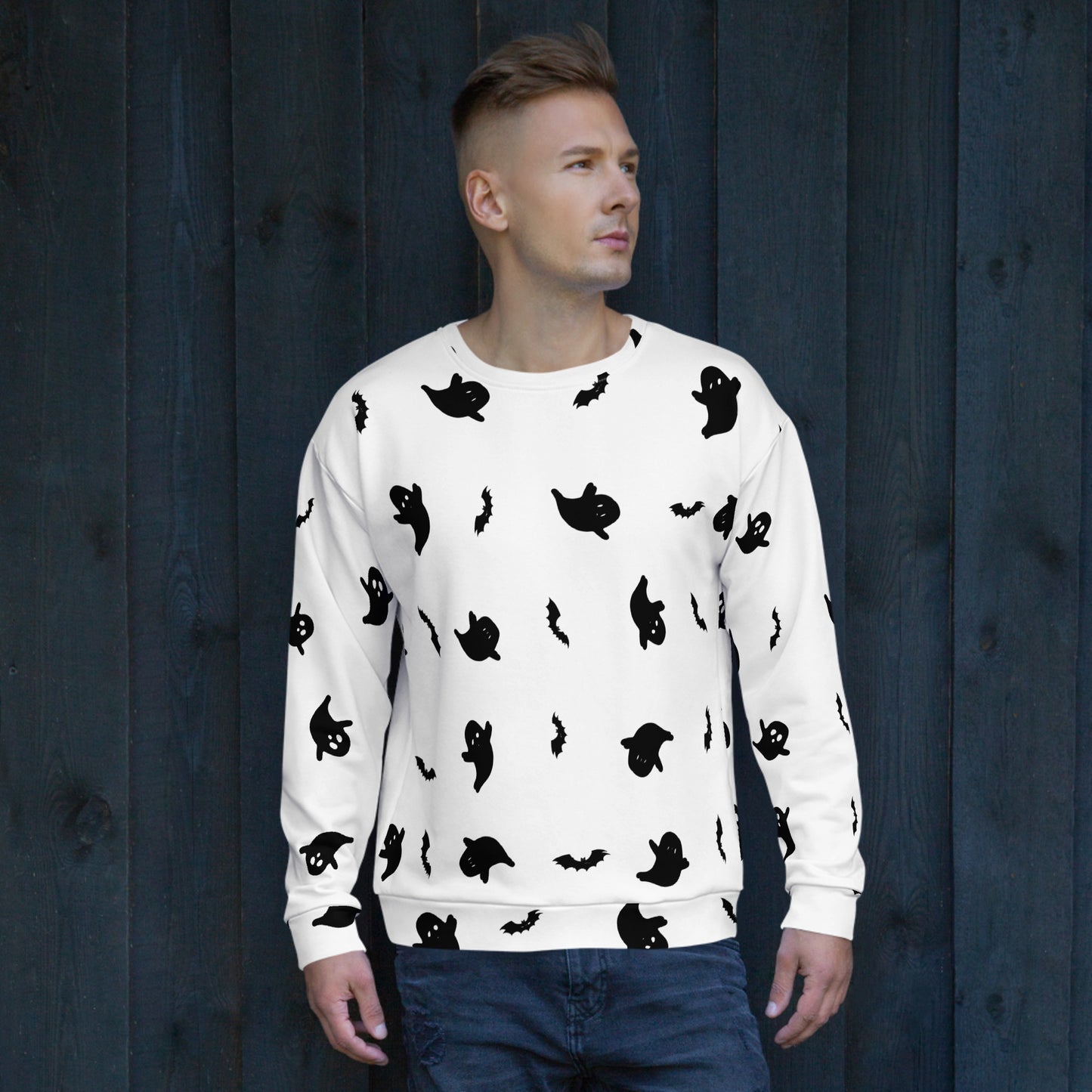 Halloween | Ghost Print | Unisex Sweatshirt