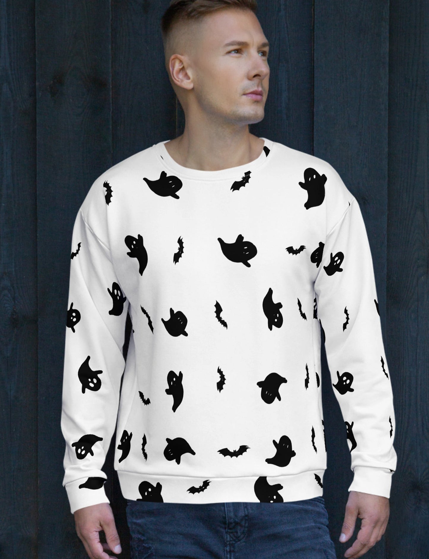 Halloween | Ghost Print | Unisex Sweatshirt