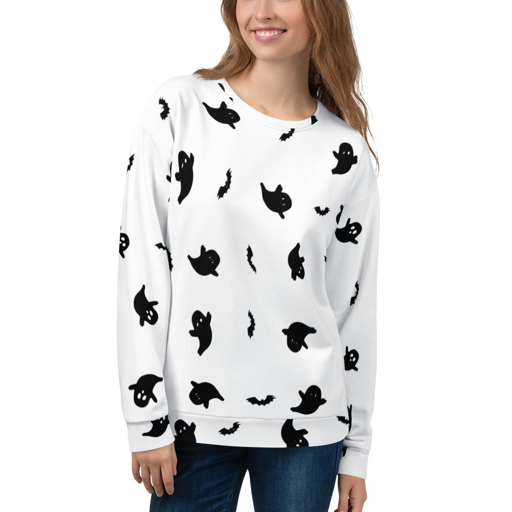 Halloween | Ghost Print | Unisex Sweatshirt