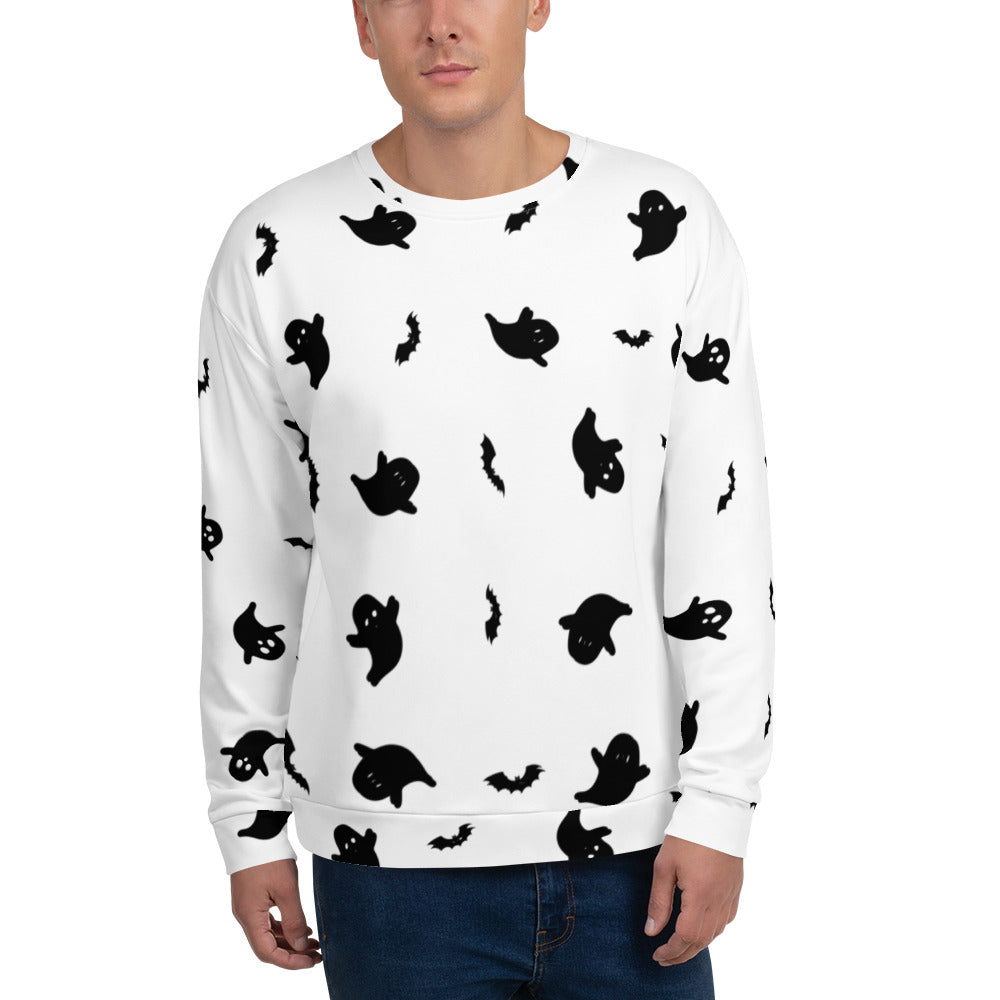 Halloween | Ghost Print | Unisex Sweatshirt