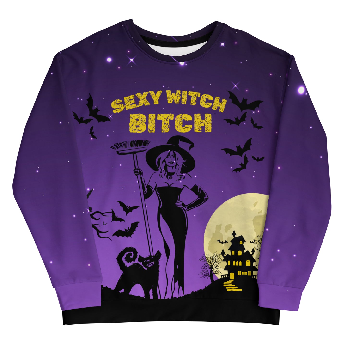 Halloween Sexy Witch Bitch - All-Over Print Unisex Sweatshirt